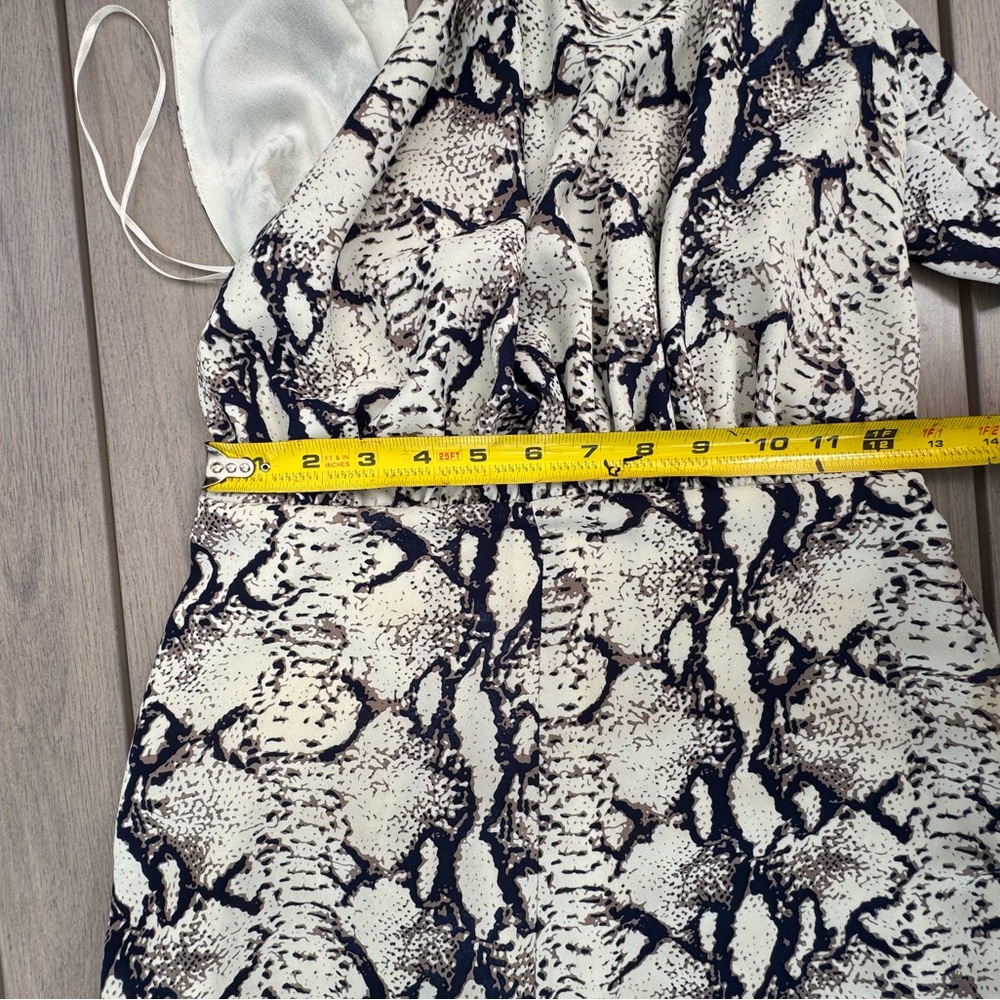 Endless Rose Monochrome Snake Print Jumpsuit fully lined. - Picture 10 of 14